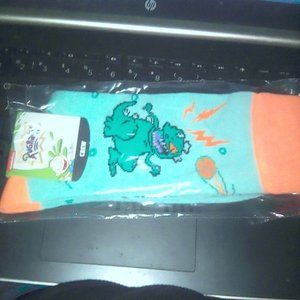 Rugrats Reptar Crew Socks size 10-13